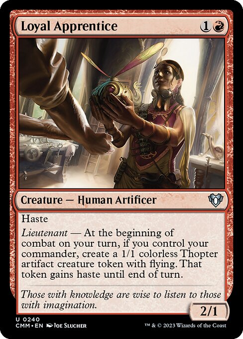 Commander Masters - 240 - Loyal Apprentice - Uncommon - R - Non-foil