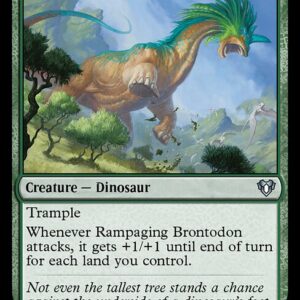 Commander Masters - 315 - Rampaging Brontodon - Uncommon - G - Foil