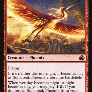 Innistrad: Midnight Hunt - 162 - Sunstreak Phoenix - Mythic - R - Foil