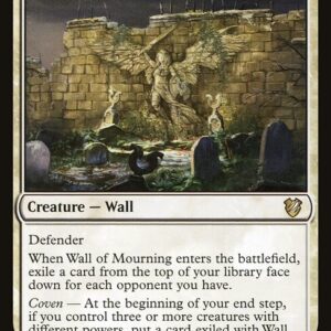 Midnight Hunt Commander - 10 - Wall of Mourning - Rare - W - Non-foil (Front)