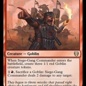 Tales of Middle-earth Commander - 228 - Siege-Gang Commander - Rare - R - Non-foil