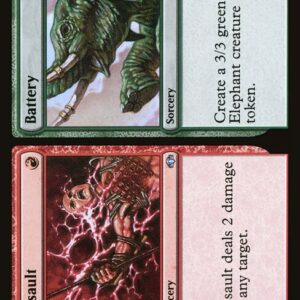 Dominaria Remastered - 210 - Assault // Battery - Uncommon - RG - Non-foil