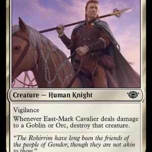 The Lord of the Rings: Tales of Middle-earth - 9 - East-Mark Cavalier - Common - W - Non-foil