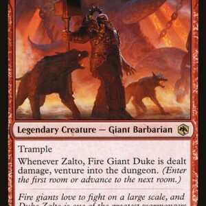 Adventures in the Forgotten Realms - 171 - Zalto, Fire Giant Duke - Rare - R - Foil