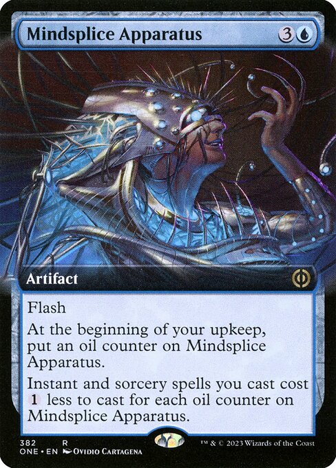 Phyrexia: All Will Be One - 382 - Mindsplice Apparatus - Rare - U - Foil