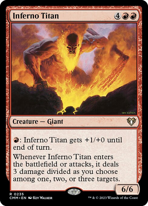 Commander Masters - 235 - Inferno Titan - Rare - R - Foil