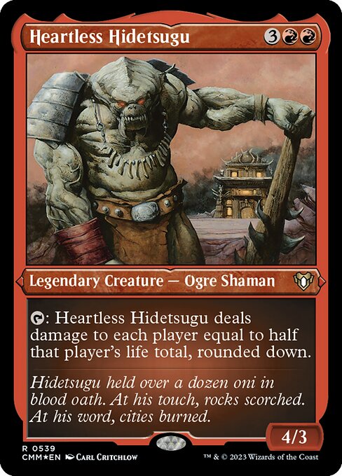 Commander Masters - 539 - Heartless Hidetsugu - Rare - R - Non-foil