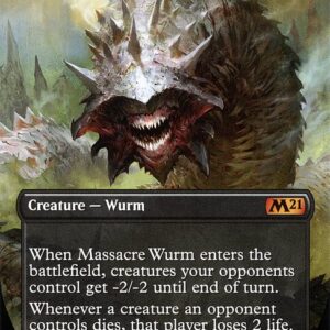 Core Set 2021 - 316 - Massacre Wurm - Mythic - B - Foil (Front)
