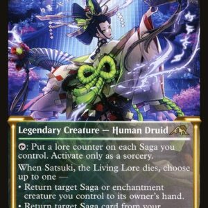 Kamigawa: Neon Dynasty - 399 - Satsuki, the Living Lore - Rare - WG - Foil