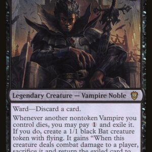 Crimson Vow Commander - 4 - Timothar, Baron of Bats - Mythic - B - Non-foil (Front)