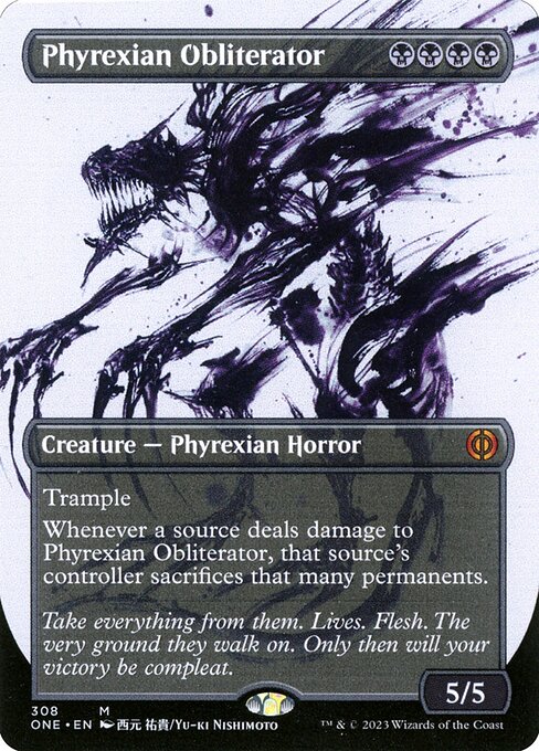 Phyrexia: All Will Be One - 308 - Phyrexian Obliterator - Mythic - B - Non-foil