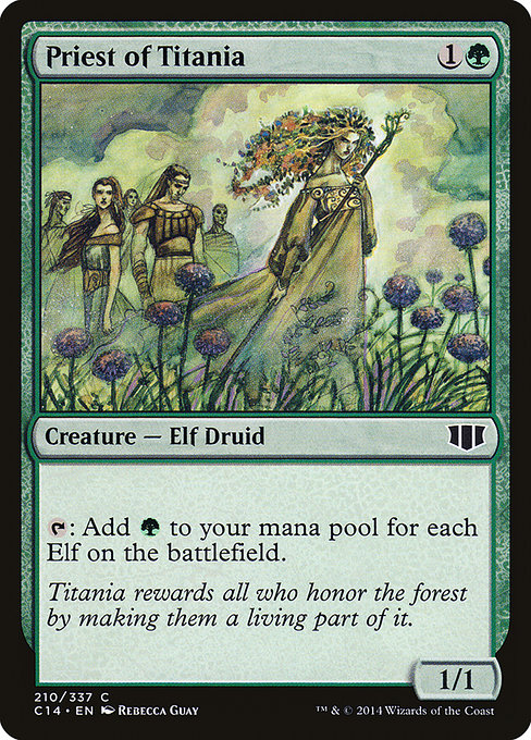 Commander 2014 - 210 - Priest of Titania - Common - G - Non-foil (Front)