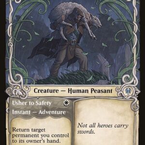 Throne of Eldraine - 278 - Shepherd of the Flock // Usher to Safety - Uncommon - W - Foil