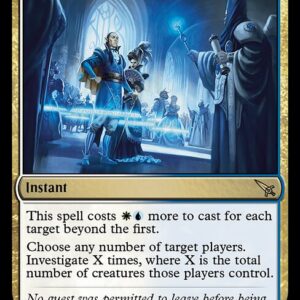 Murders at Karlov Manor - 222 - Officious Interrogation - Rare - WU - Foil