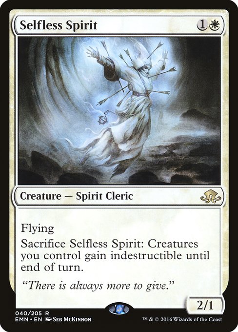 Eldritch Moon - 40 - Selfless Spirit - Rare - W - Foil (Front)
