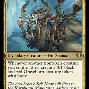 Commander Masters - 354 - Sek'Kuar, Deathkeeper - Rare - Multi - Non-foil