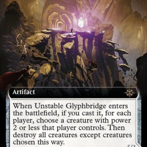 The Lost Caverns of Ixalan - 358 - Unstable Glyphbridge // Sandswirl Wanderglyph - Rare - C - Foil (Front)