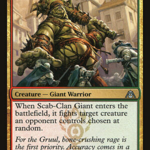 Dragon's Maze - 101 - Scab-Clan Giant - Uncommon - RG - Non-foil (Front)