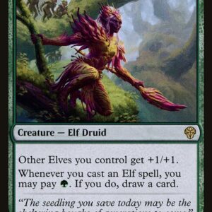 Dominaria United - 167 - Leaf-Crowned Visionary - Rare - G - Non-foil