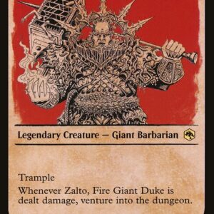Adventures in the Forgotten Realms - 323 - Zalto, Fire Giant Duke - Rare - R - Non-foil