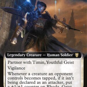 Crimson Vow Commander - 46 - Rhoda, Geist Avenger - Rare - W - Non-foil (Front)