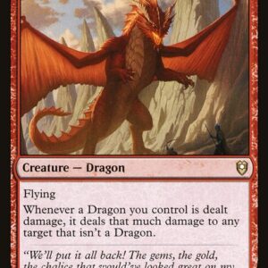 Commander Legends: Battle for Baldur's Gate - 207 - Wrathful Red Dragon - Rare - R - Non-foil
