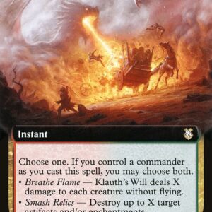 Forgotten Realms Commander - 321 - Klauth's Will - Rare - RG - Non-foil (Front)