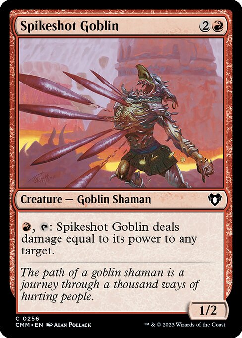 Commander Masters - 256 - Spikeshot Goblin - Common - R - Foil