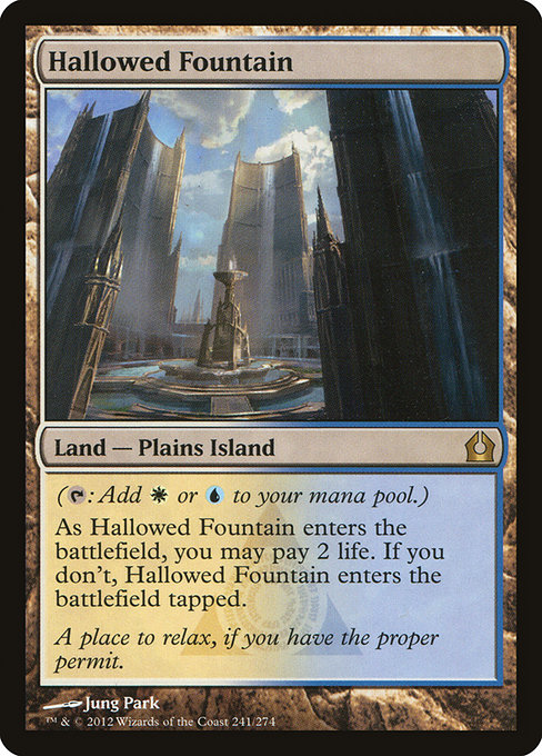 Return to Ravnica - 241 - Hallowed Fountain - Rare - C - Non-foil