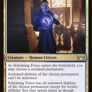 Streets of New Capenna - 219 - Scheming Fence - Rare - WU - Non-foil