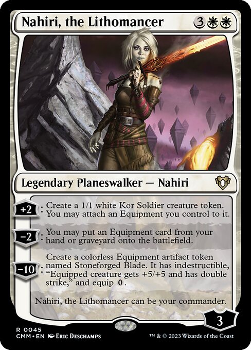 Commander Masters - 45 - Nahiri, the Lithomancer - Rare - W - Foil