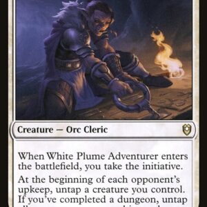 Commander Legends: Battle for Baldur's Gate - 49 - White Plume Adventurer - Rare - W - Non-foil