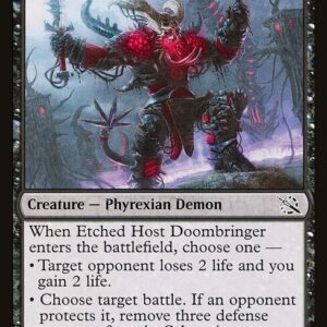 March of the Machine - 102 - Etched Host Doombringer - Common - B - Foil