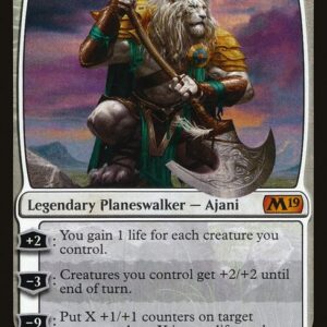 Core Set 2019 - 281 - Ajani, Wise Counselor - Mythic - W - Foil