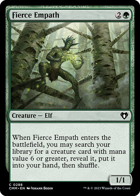 Commander Masters - 288 - Fierce Empath - Common - G - Foil