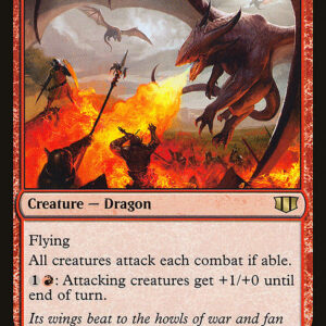 Commander 2014 - 41 - Warmonger Hellkite - Rare - R - Non-foil (Front)