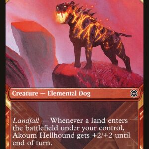 Zendikar Rising - 299 - Akoum Hellhound - Common - R - Non-foil