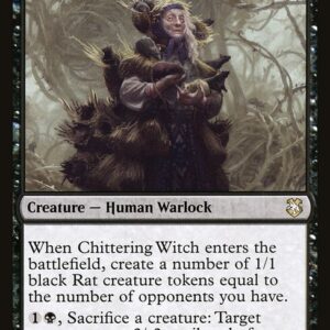 Forgotten Realms Commander - 95 - Chittering Witch - Rare - B - Non-foil (Front)