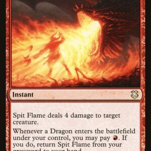 Forgotten Realms Commander - 142 - Spit Flame - Rare - R - Non-foil (Front)