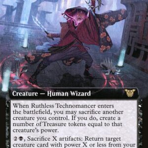 Neon Dynasty Commander - 56 - Ruthless Technomancer - Rare - B - Non-foil