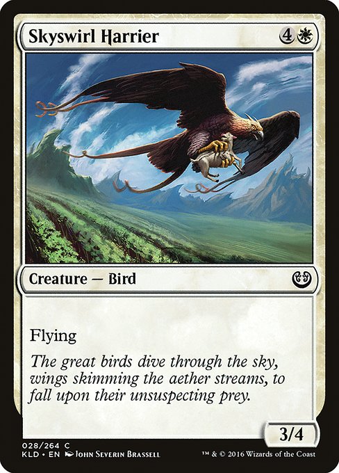 Kaladesh - 28 - Skyswirl Harrier - Common - W - Non-foil (Front)