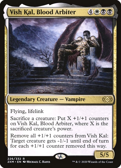 Double Masters - 226 - Vish Kal, Blood Arbiter - Rare - WB - Foil