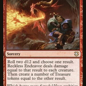 Forgotten Realms Commander - 33 - Reckless Endeavor - Rare - R - Non-foil (Front)