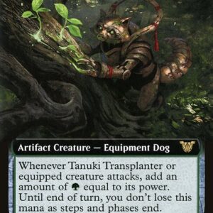 Neon Dynasty Commander - 72 - Tanuki Transplanter - Rare - G - Non-foil