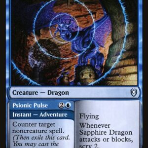 Commander Legends: Battle for Baldur's Gate - 94 - Sapphire Dragon // Psionic Pulse - Uncommon - U - Non-foil