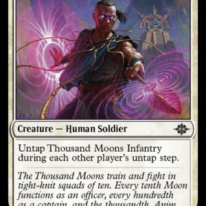 The Lost Caverns of Ixalan - 38 - Thousand Moons Infantry - Common - W - Non-foil (Front)