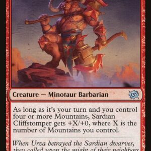 The Brothers' War - 151 - Sardian Cliffstomper - Uncommon - R - Non-foil