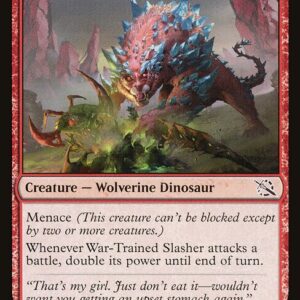 March of the Machine - 172 - War-Trained Slasher - Common - R - Non-foil