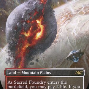 Unfinity - 285 - Sacred Foundry - Rare - C - Foil