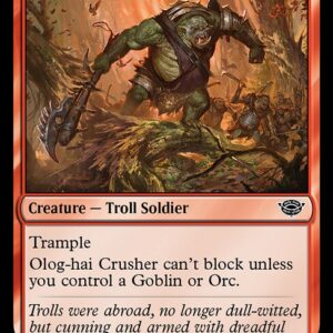 The Lord of the Rings: Tales of Middle-earth - 140 - Olog-hai Crusher - Common - R - Foil
